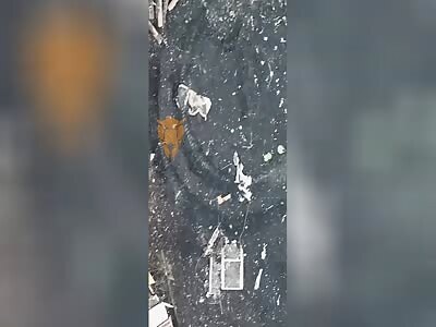 Dead Russians are scattered throughout Toretsk.