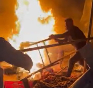 Trapped and Burning in Gaza