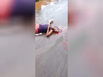 Head crushed in accident 