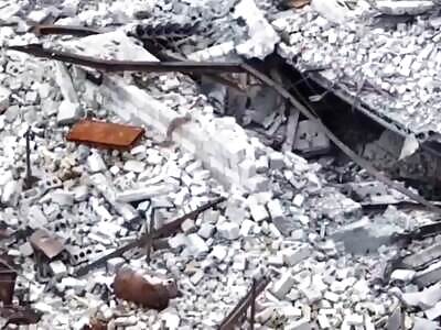 Throwing explosives into the basement where Ukrainians are hiding