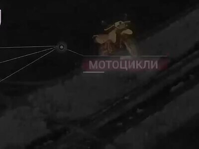 Failed Russian Motorbike Charge on Ukrainian Positions