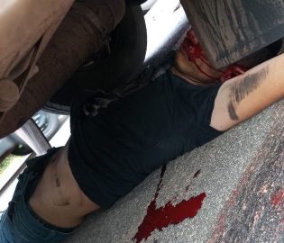 Deadly collision between speeding motorcycle and truck 