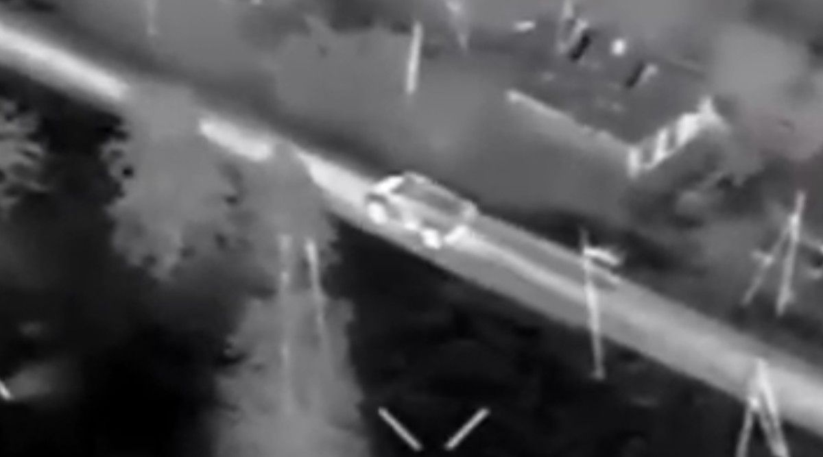 Finishing off the survivors of the Ukrainian assault team. 