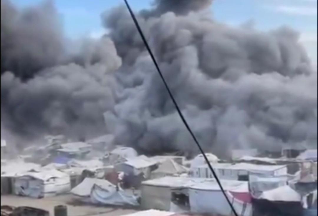 UN refugee camp destroyed by Israel. 