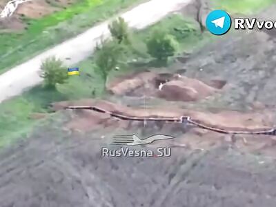 Burned Down a Dugout Along with Ukrainian Infantry