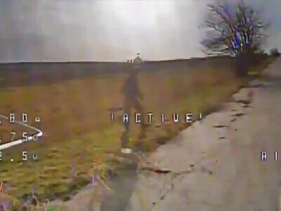 Dumb Russian tries to catch a drone after fake surrendering!