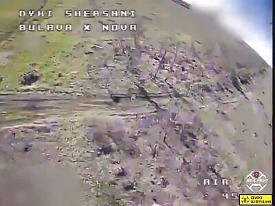 Russian decides to shoot himself after being hit by drone.