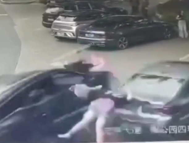 Two Chinese young girls crashed dead by stupid female driver 