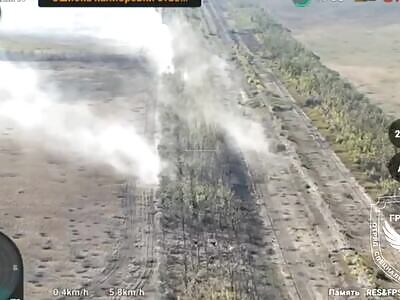 The drone coordinates the artillery and destroy the AFU unit.