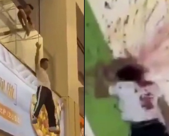 Depressed Chinese Man Jumps to his Death in Mall