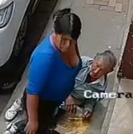 Lunatic Beats Elderly Man In Random Attack