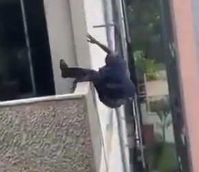 Nairobi City Council Official Falling from 6th floor of City Annex Bui