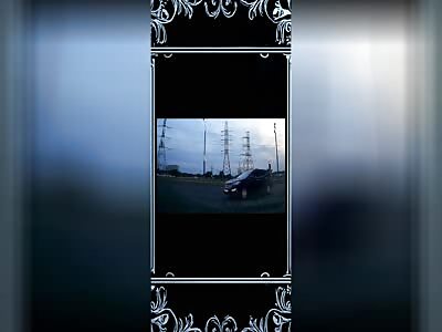 Guy flying after collision 