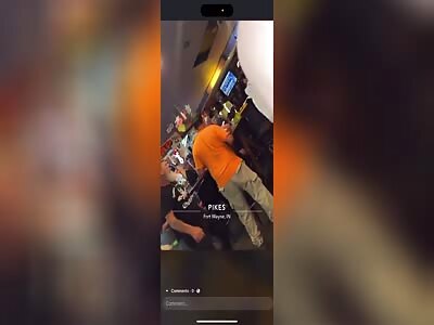 Black Guy jumped by Outlaws Biker Gang.