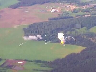 Destruction of the Russian Iskander missile system in Bryansk.