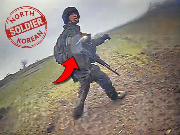 North Korean Mr. Bean Tries Fencing Drone with Shovel