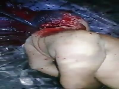 cutting the neck in the ax