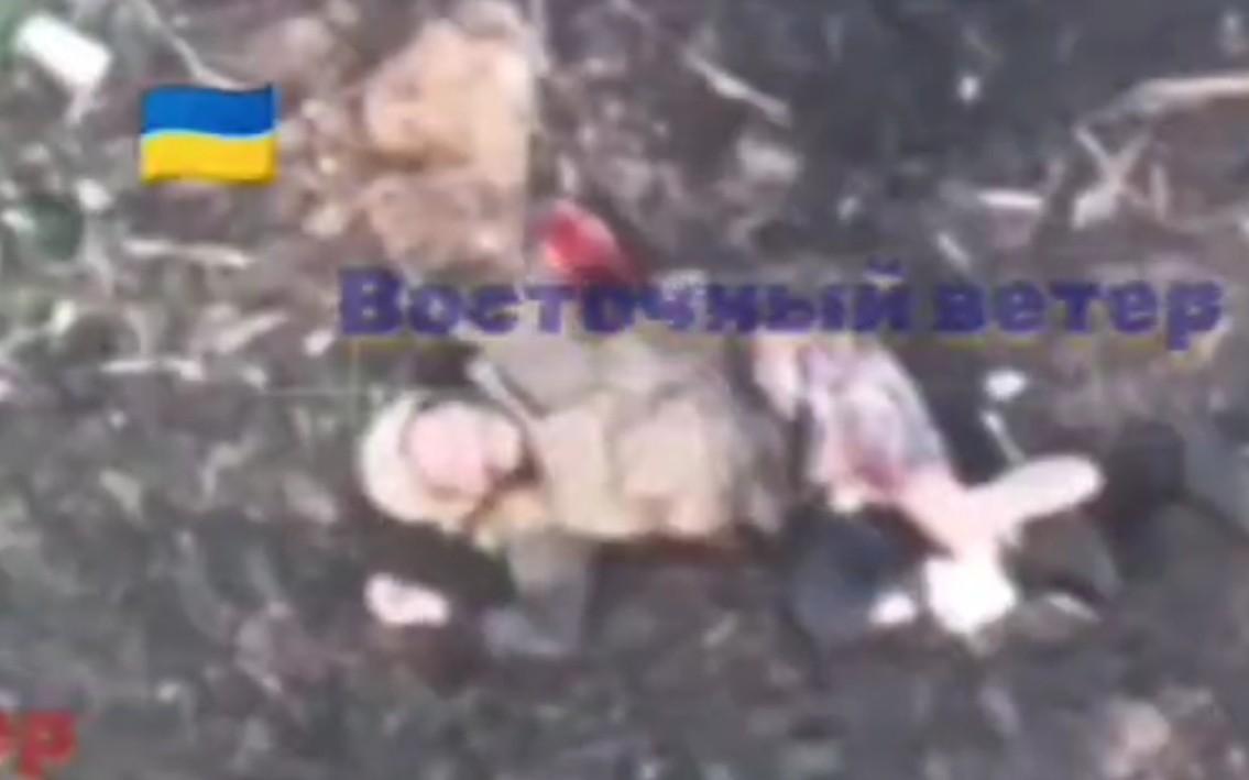 Ukrainian partisan arm removed. 