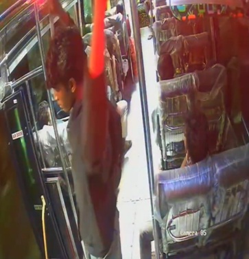 Teenager Dies After Jumping From Moving Bus {Two Angles}