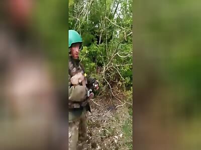 A mobilized soldier first day in war