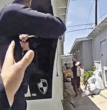 LAPD Officers Shoot Man Moments After He Stabs His Wife