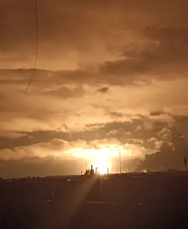 Footage from the Russian missile strike