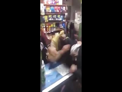 Too far? see what happens when you steal bag of chips 