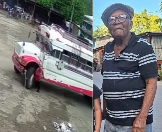 Elderly Man Flattened By Wheels Of Bus