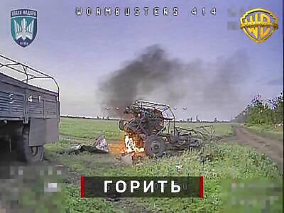 FPV strikes on Russian howitzers.