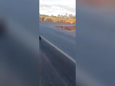 Aftermath of a cyclist who ends in the worst way 