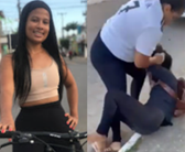 Helpless Tiny Mistress Beaten By Huge Wife