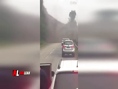  A powerful landslide in China