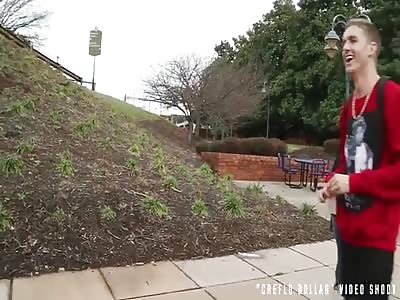 Fat Racist White Woman Attacks Black Filmmaker..Kids On Scene come to the Rescue