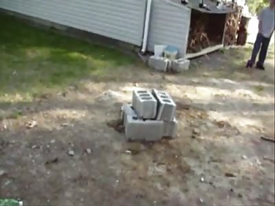 Homemade Cannon Goes Wrong