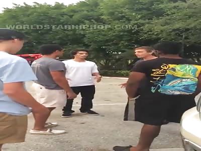 Dude Plays Patty Cake On Dealers Face For Acting Tough!