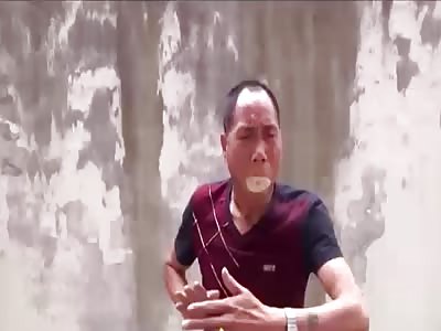 Kung Fu Master Sets Sawdust On Fire In A Very Unconventional Way
