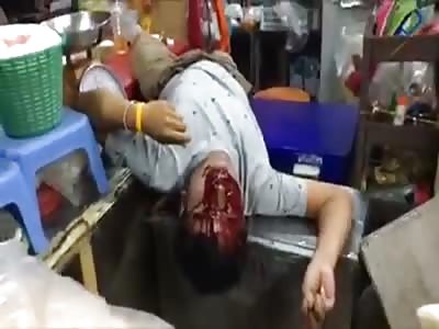 Man and woman were shot dead while eating in Thai market 