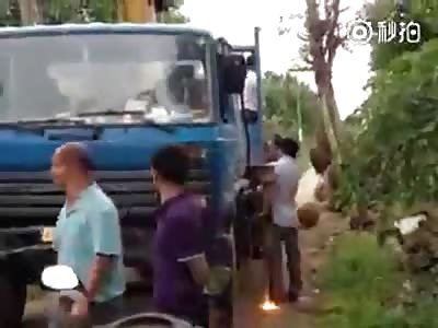 worker gets eloctrocuted