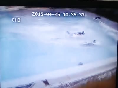 Swimmers Almost Drown After Earthquake Strikes