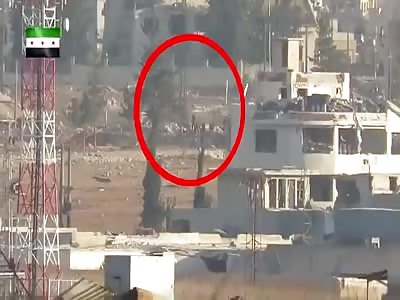 missil kills a group of al-Assad gangs and militias