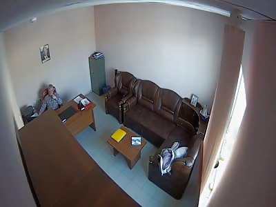 Brutal beating of businessman in a working office skip too 2:10