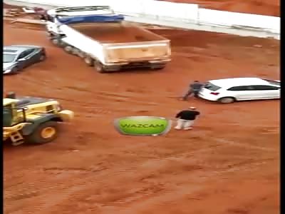 Truck driver crashed his boss's car