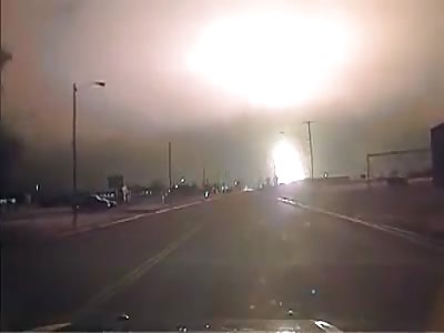 Dashcam Captures Natural Gas Explosion