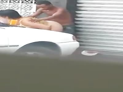 DRUNK HOMELESS FUCK IN PUBLIC