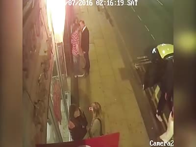 Shocking two-punch attack leaves victim in a coma after row over light for a cigarette