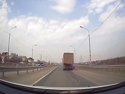 Driver In Lucky Escape After Car Hit By Lorry