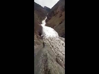 Three Escape Giant Avalanche