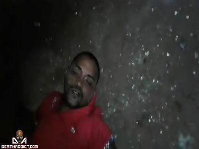 Dying Thief is Finished Off With a Large Rock