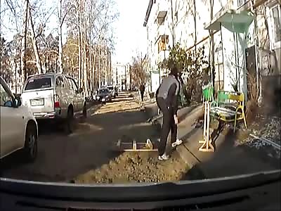 Man Fails to See 10ft Hole in the Ground