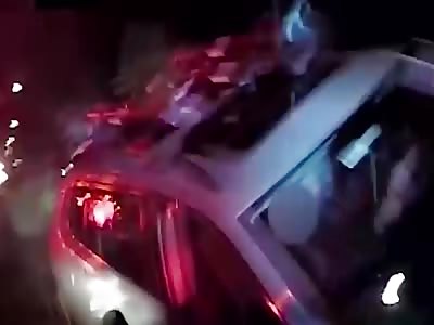 Suspect shot dead after crashing stolen car 